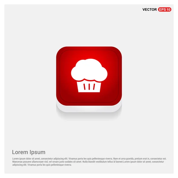 Cupcake muffin icono — Archivo Imágenes Vectoriales