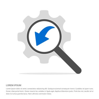 Büyüteç arama simgesi