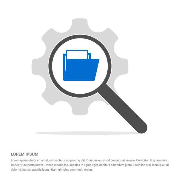 Magnifier search icon — Stock Vector