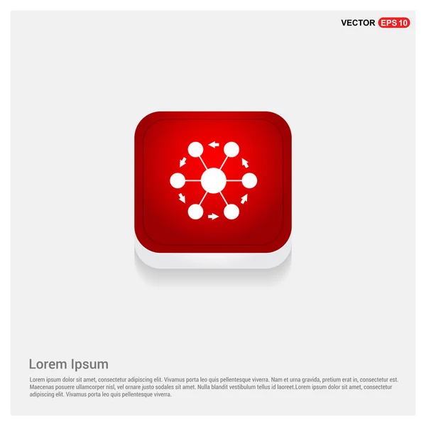 Web molecule icon — Stock Vector
