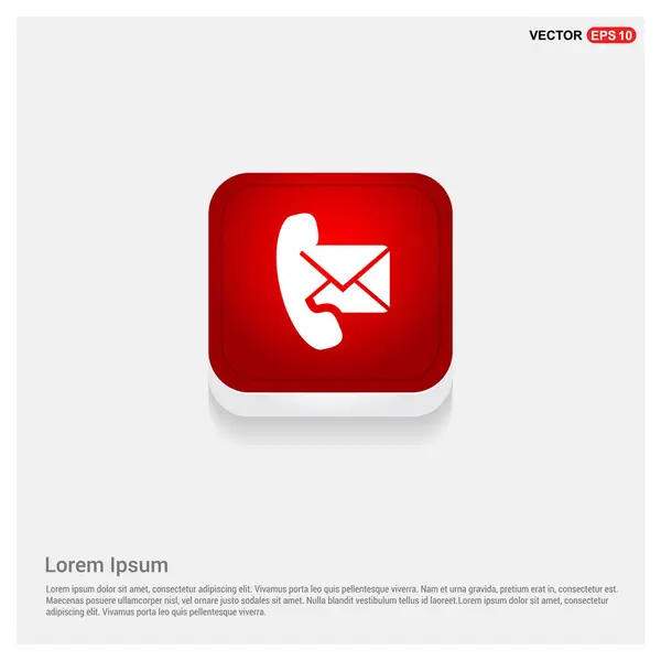 Přijímač a obálky ikona telefonu — Stockový vektor