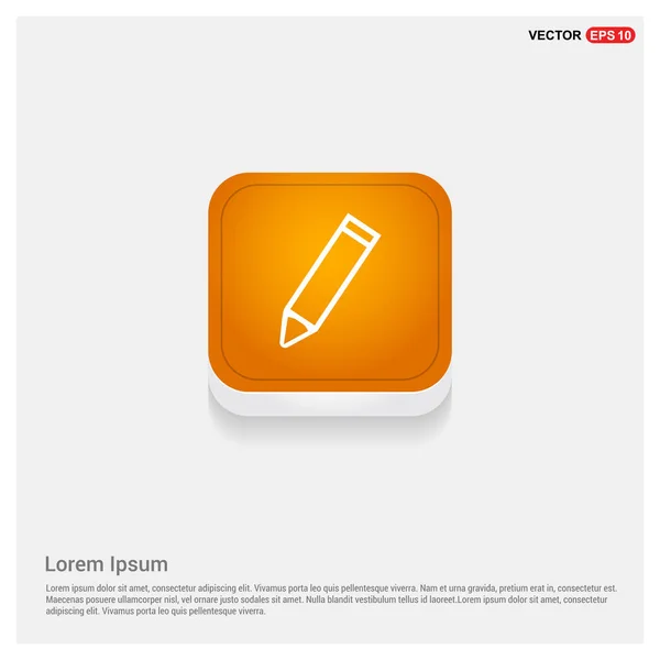 Ceruza ikon szerkesztés — Stock Vector