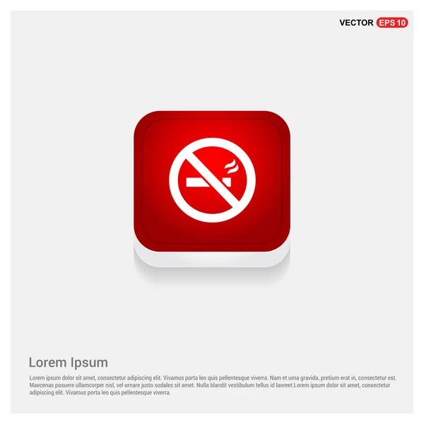Ingen rökning ikon — Stock vektor