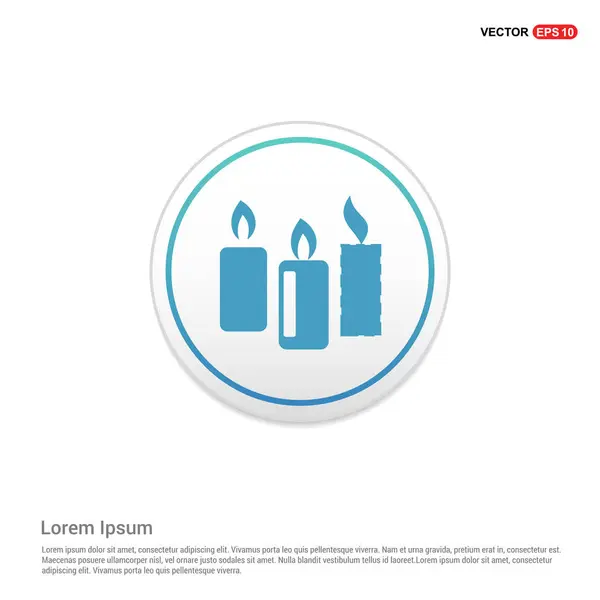 Burning candles icon — Stock Vector