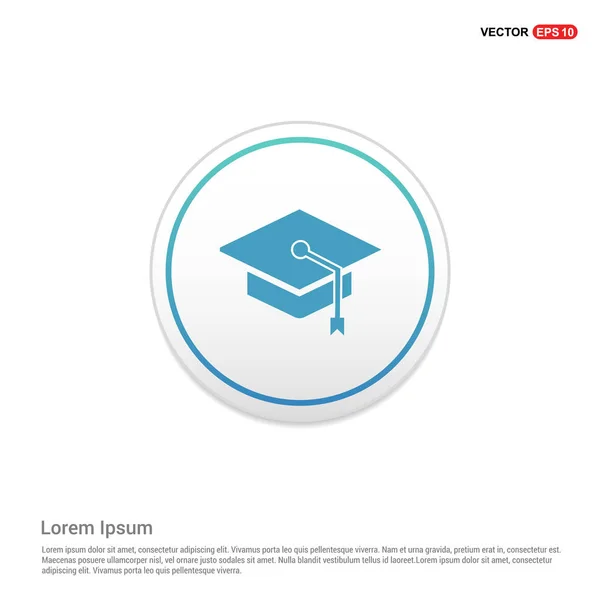 Icono de la tapa de graduación — Vector de stock