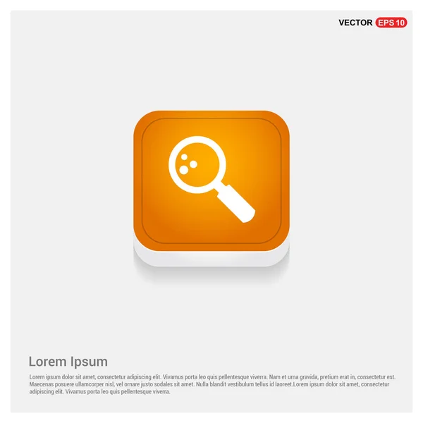 Orange button icon — Stock Vector