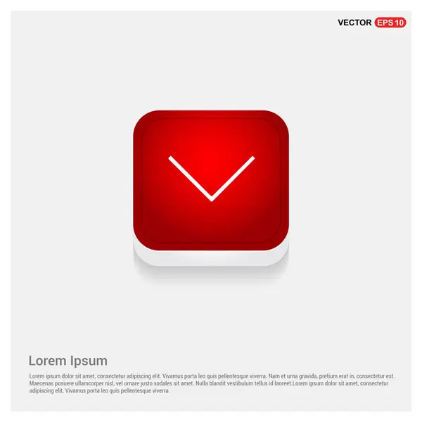 Icono flecha abajo — Vector de stock