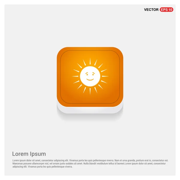 Logo ikon cuaca matahari - Stok Vektor