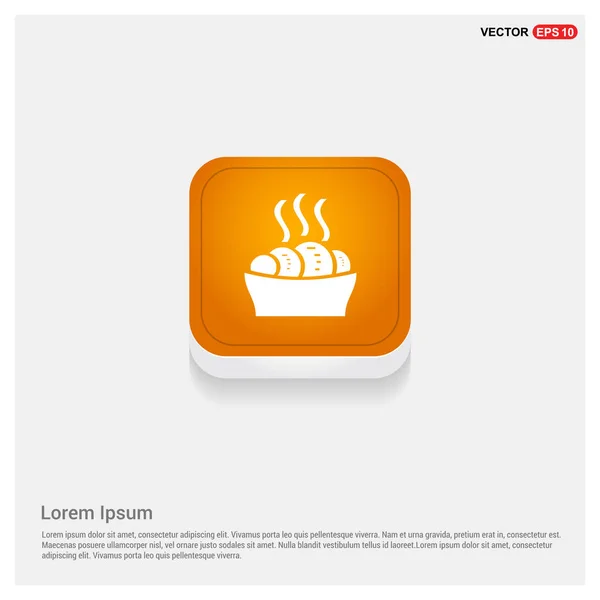 Doux croissant chaud icône — Image vectorielle
