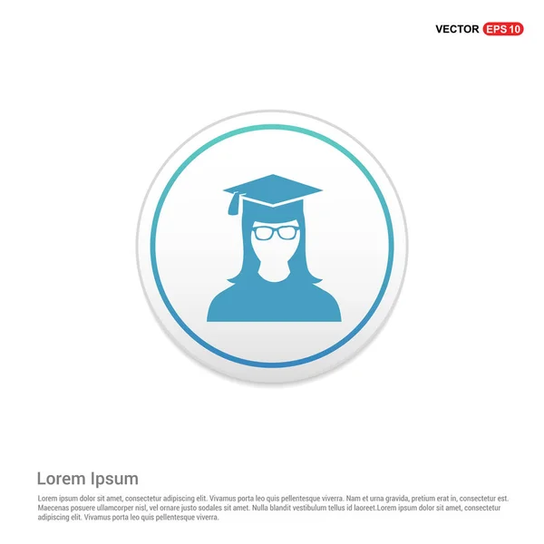 Icono de usuario de educación — Vector de stock