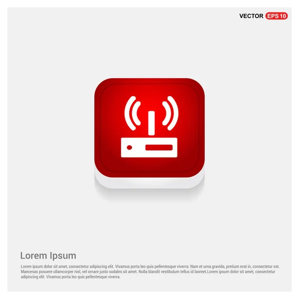Señal wifi icono de la antena — Archivo Imágenes Vectoriales