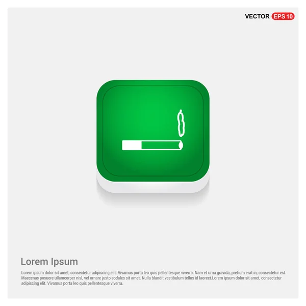 Cigareta s ikonou kouře — Stockový vektor