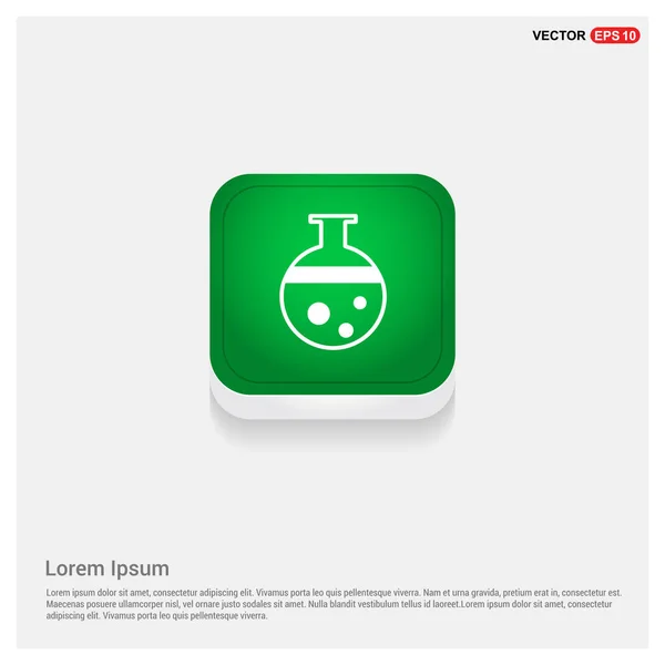 Tube en bouton vert — Image vectorielle