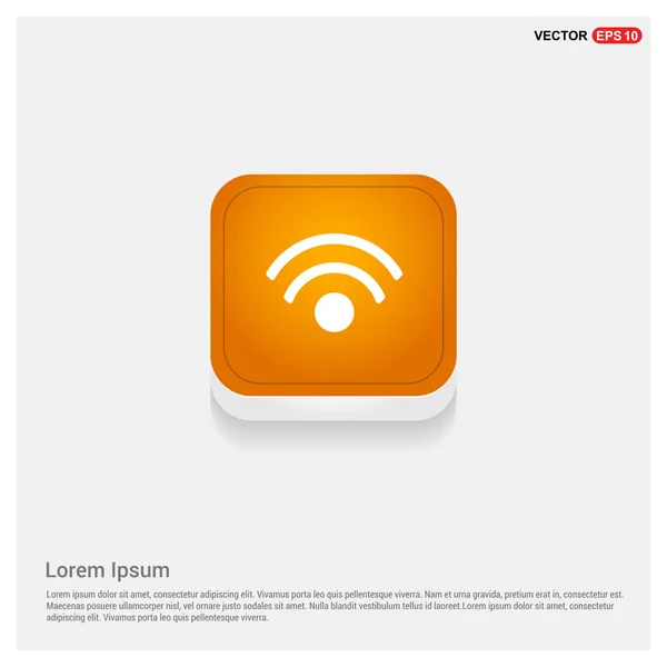 Icono botón naranja — Archivo Imágenes Vectoriales