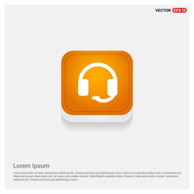 Kulaklık mikrofon simgesi olan