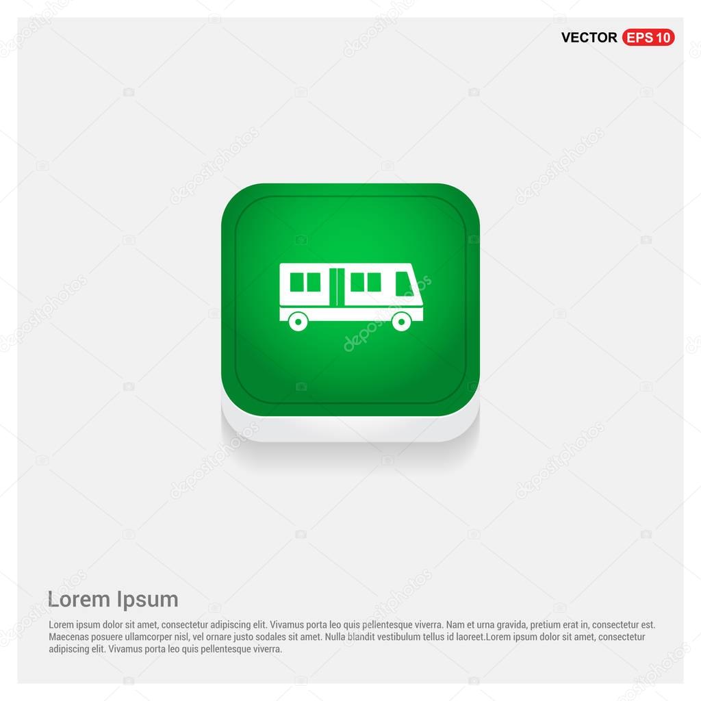 Passenger bus icon. vector illustration
