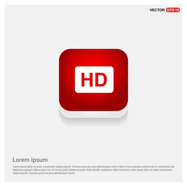 Icona segno HD — Vettoriale Stock
