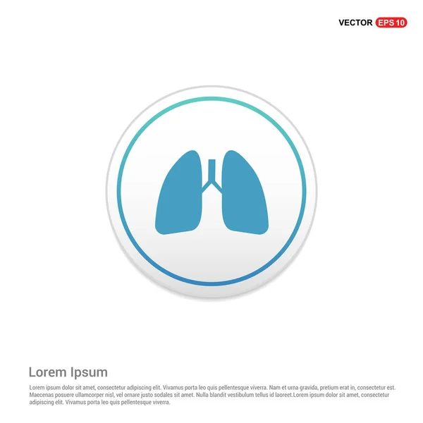 Icono de pulmones humanos — Vector de stock