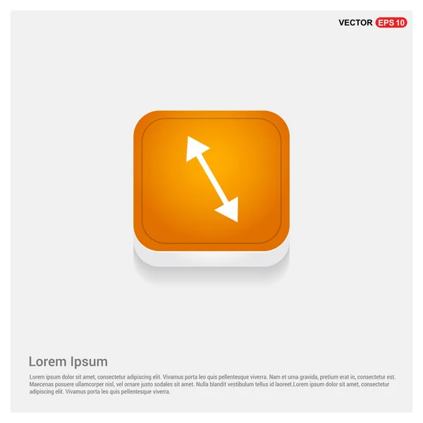 Flèches à l'intérieur bouton orange — Image vectorielle