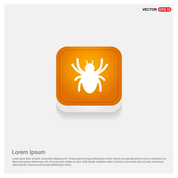 Icono de araña de Halloween — Vector de stock