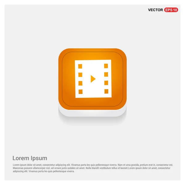 Ícone de botão de reprodução de vídeo —  Vetores de Stock