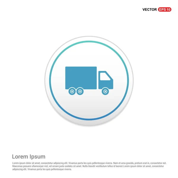 Значок транспортування з вантажівкою — стоковий вектор