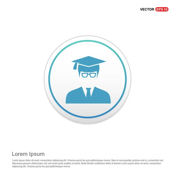 Icono de usuario de educación — Vector de stock