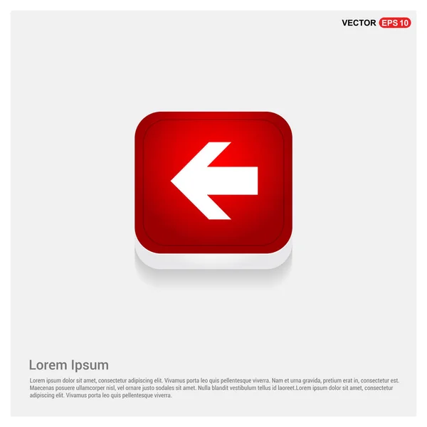 Turn left arrow icon — Stock Vector