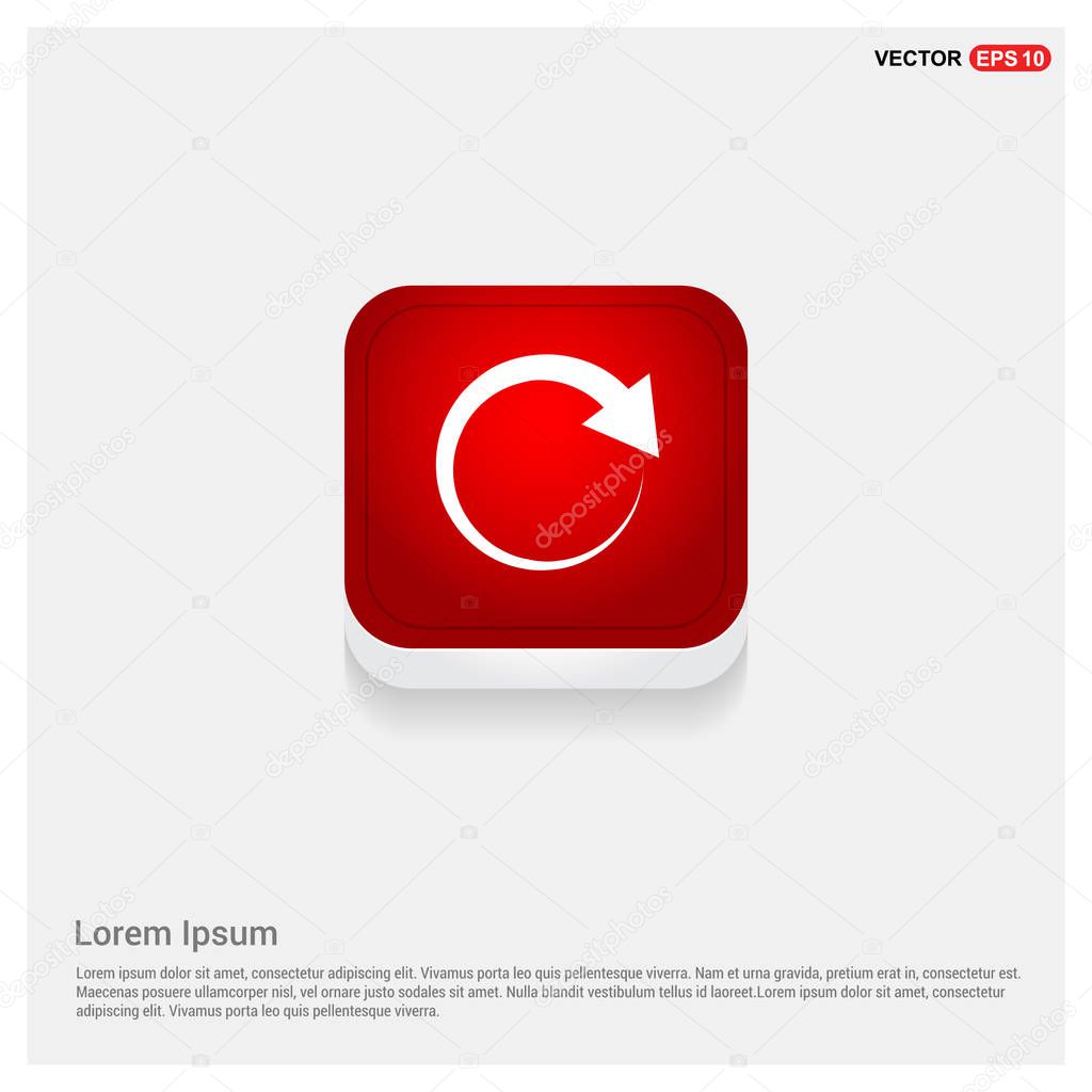Reload arrow icon. vector illustration