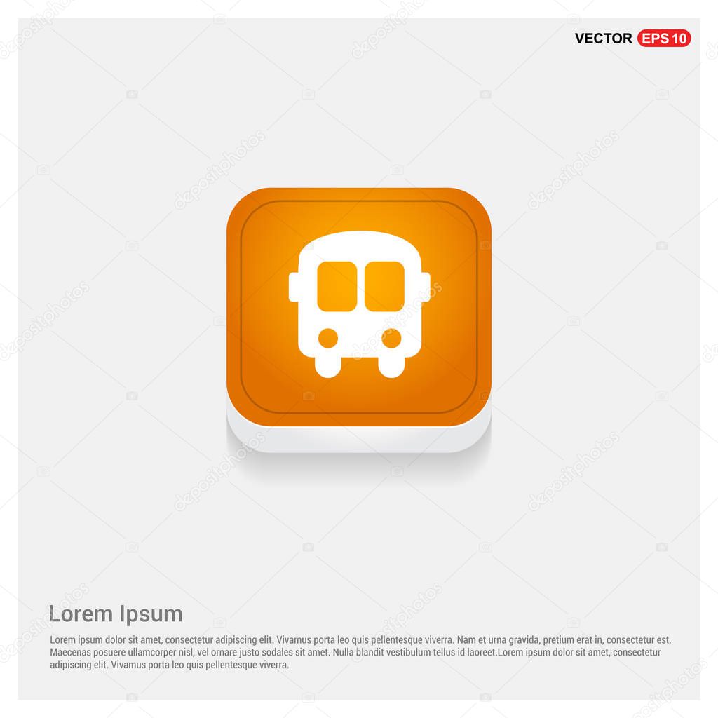 Passenger bus icon. vector illustration