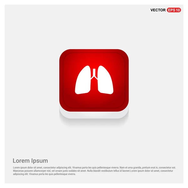Ikona ludzkie płuca — Wektor stockowy