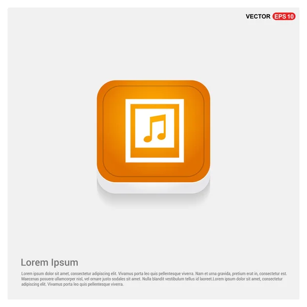 Ícone aplicativo de música —  Vetores de Stock
