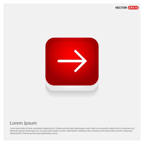 Icono flecha derecha — Archivo Imágenes Vectoriales