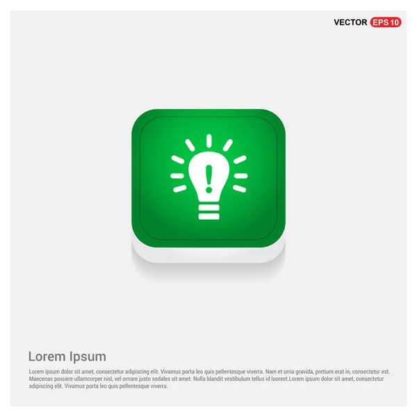 Lichte lamp pictogram — Stockvector