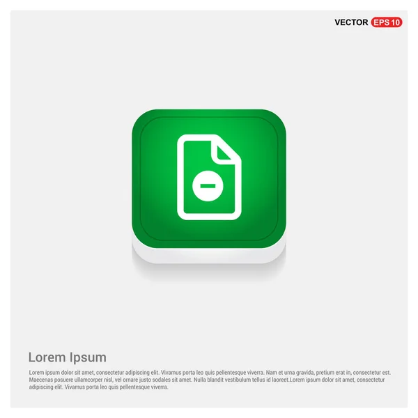 Eliminar icono de documento — Vector de stock