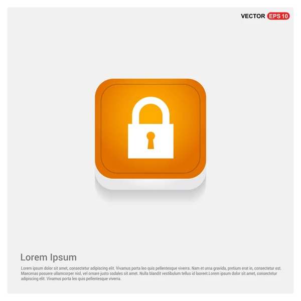 Padlock web icon — Stock Vector