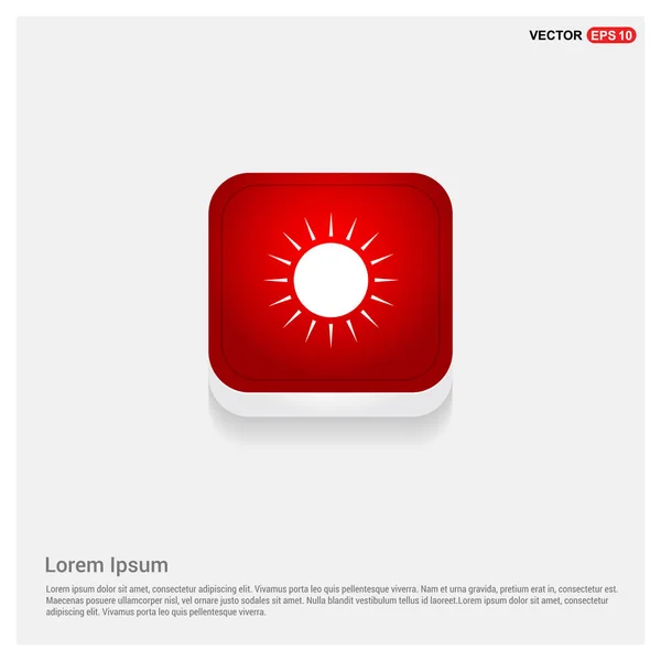 Tempo sol ícone logotipo — Vetor de Stock