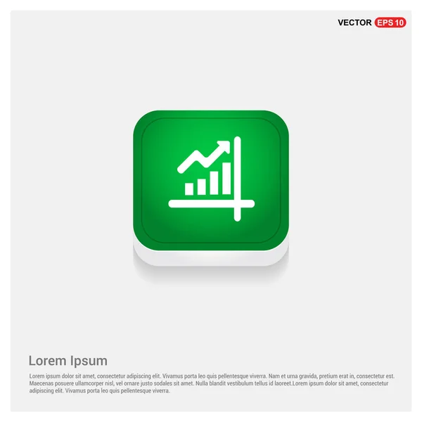Obchodní schéma v zelené tlačítko — Stockový vektor