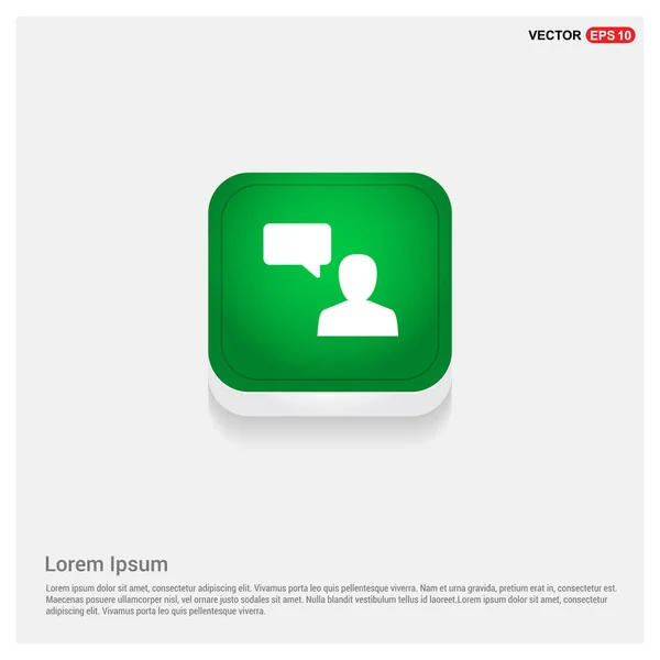 Chat icono de burbuja de voz — Archivo Imágenes Vectoriales