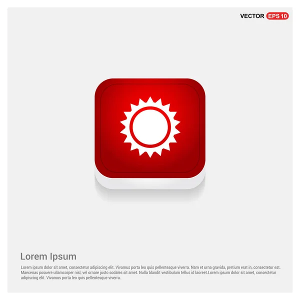 Logo icona del sole meteo — Vettoriale Stock