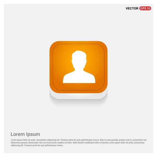 Ikona avatar użytkownika — Wektor stockowy