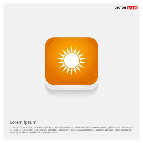 Logo ikon cuaca matahari - Stok Vektor
