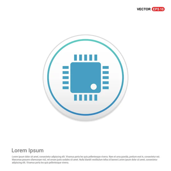 CPU processor chip pictogram — Stockvector