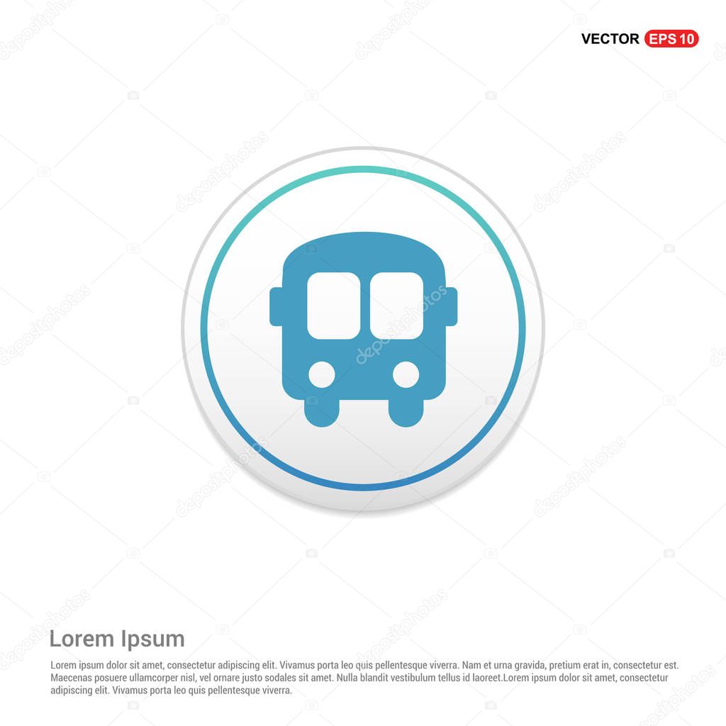 Passenger bus icon. vector illustration