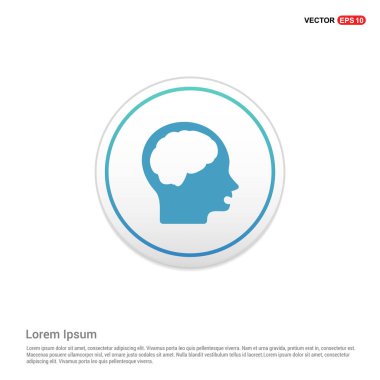 insan beyni ve kafa simgesi