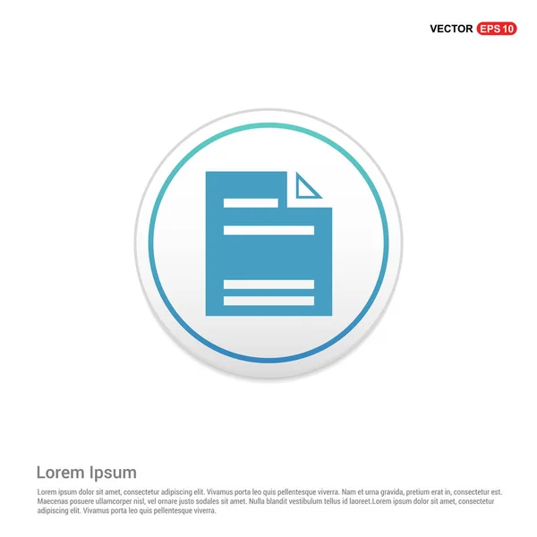 Documento de papel icono — Vector de stock