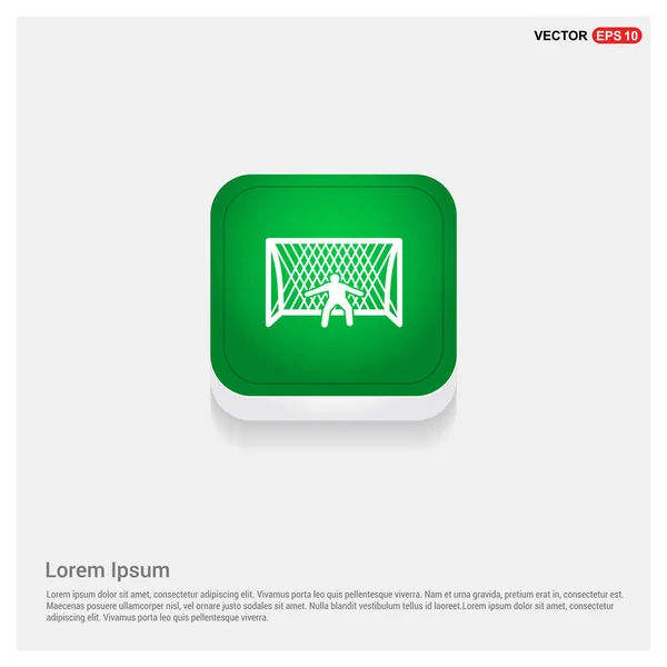 Voetbal speler pictogram — Stockvector