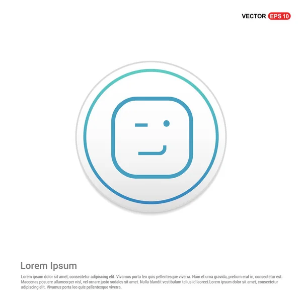 Ikon emoticon wajah - Stok Vektor