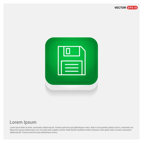 Floppy diskette icon — Stock Vector