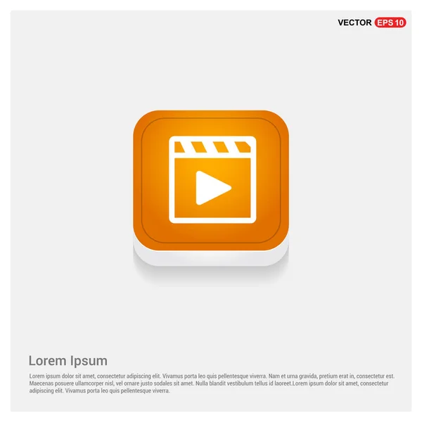 Icône de bouton de lecture vidéo — Image vectorielle